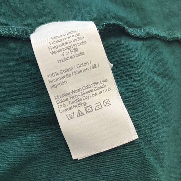 J. Crew Vibrant Green Pajama Set XL - Picture 4 of 5